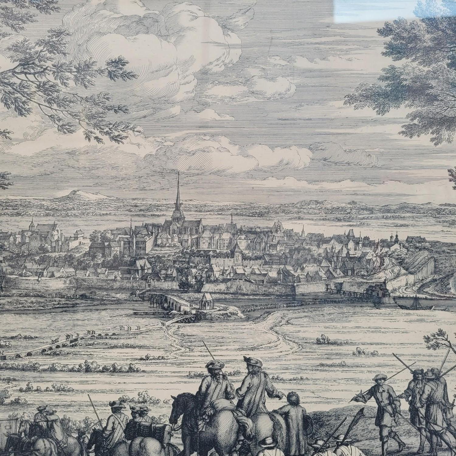 Gerahmter Kupferstich, Ansicht der grauen Franche Comté, 18. Jahrhundert? im Zustand „Gut“ im Angebot in MARSEILLE, FR