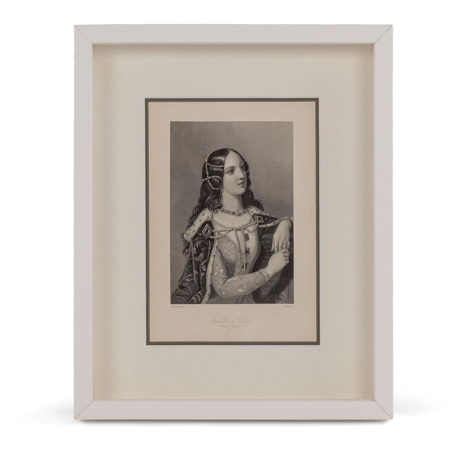 American Framed Engravings of English Queens For Sale