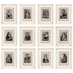 Framed Engravings of English Queens