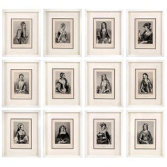 Framed Engravings of English Queens