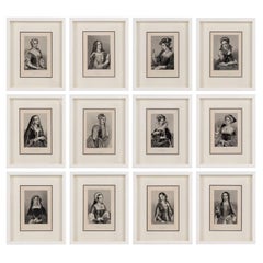 Framed Engravings of English Queens