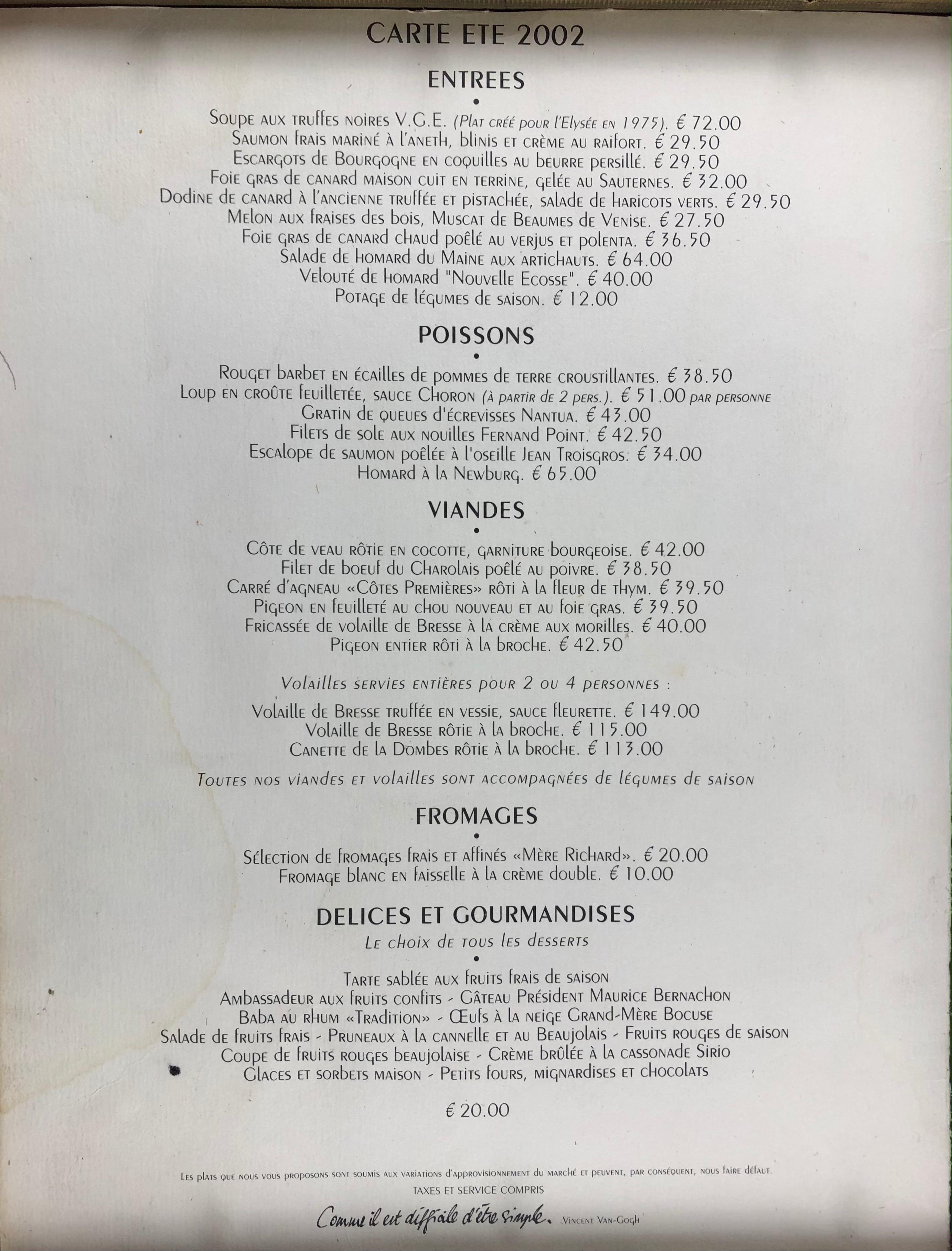 delices de maurice menu