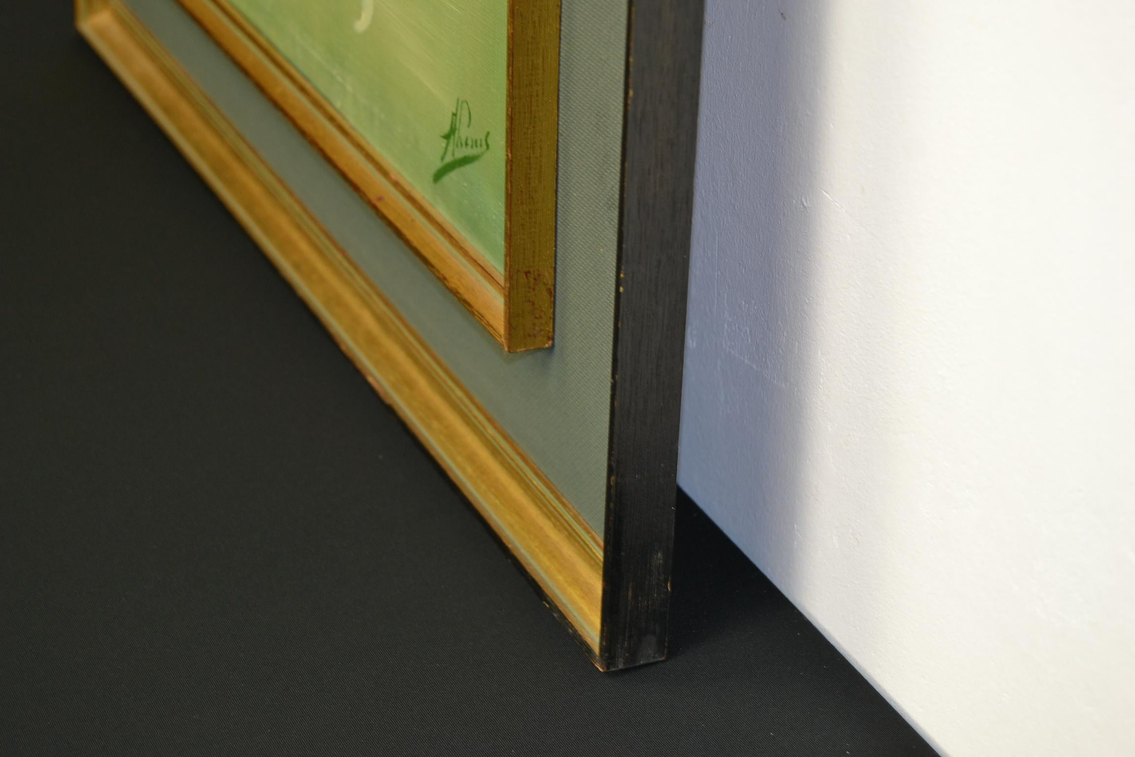 Framed Flamingo Painting, Late 20th Century 7