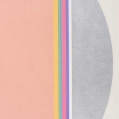 Framed Fletcher Benton Abstract Circle Serigraph