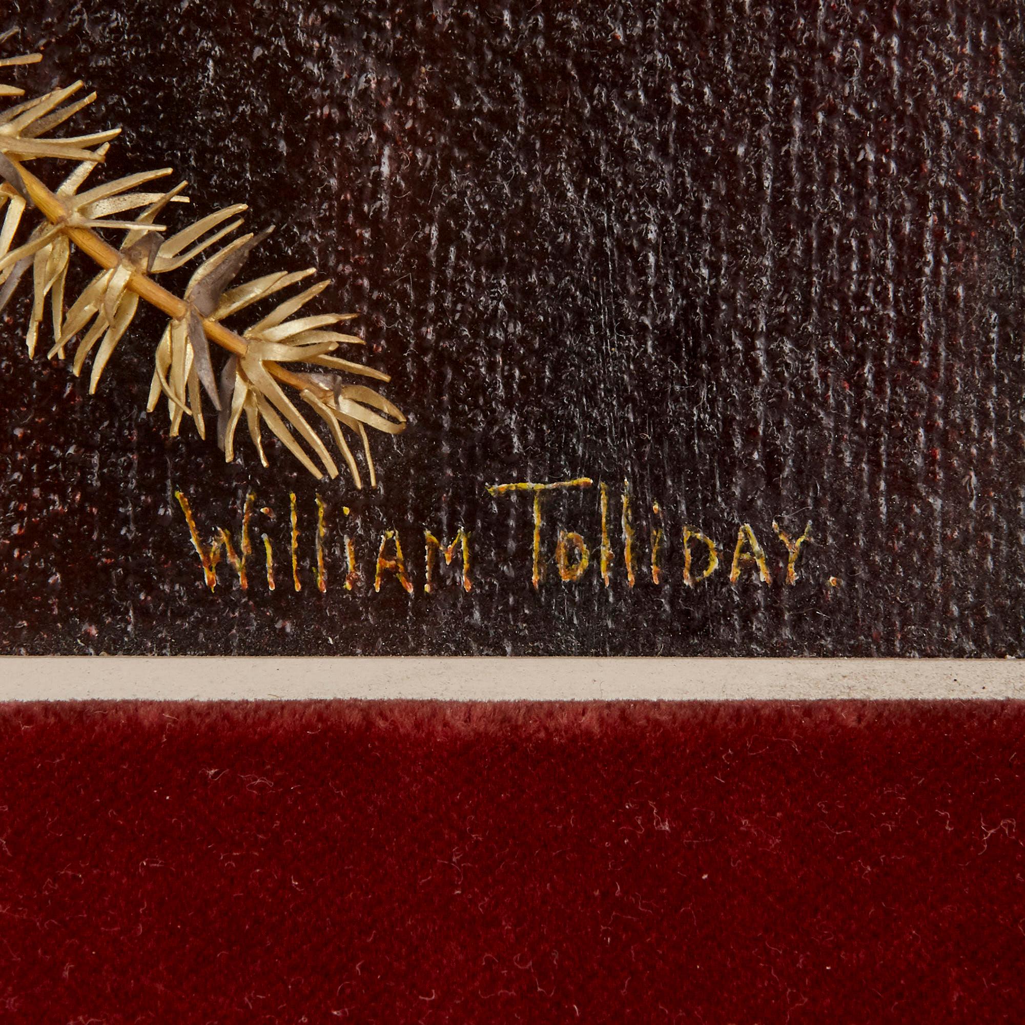 Gerahmter Blumenstrauß aus Gold- und Halbedelsteinen von Tolliday im Angebot 1