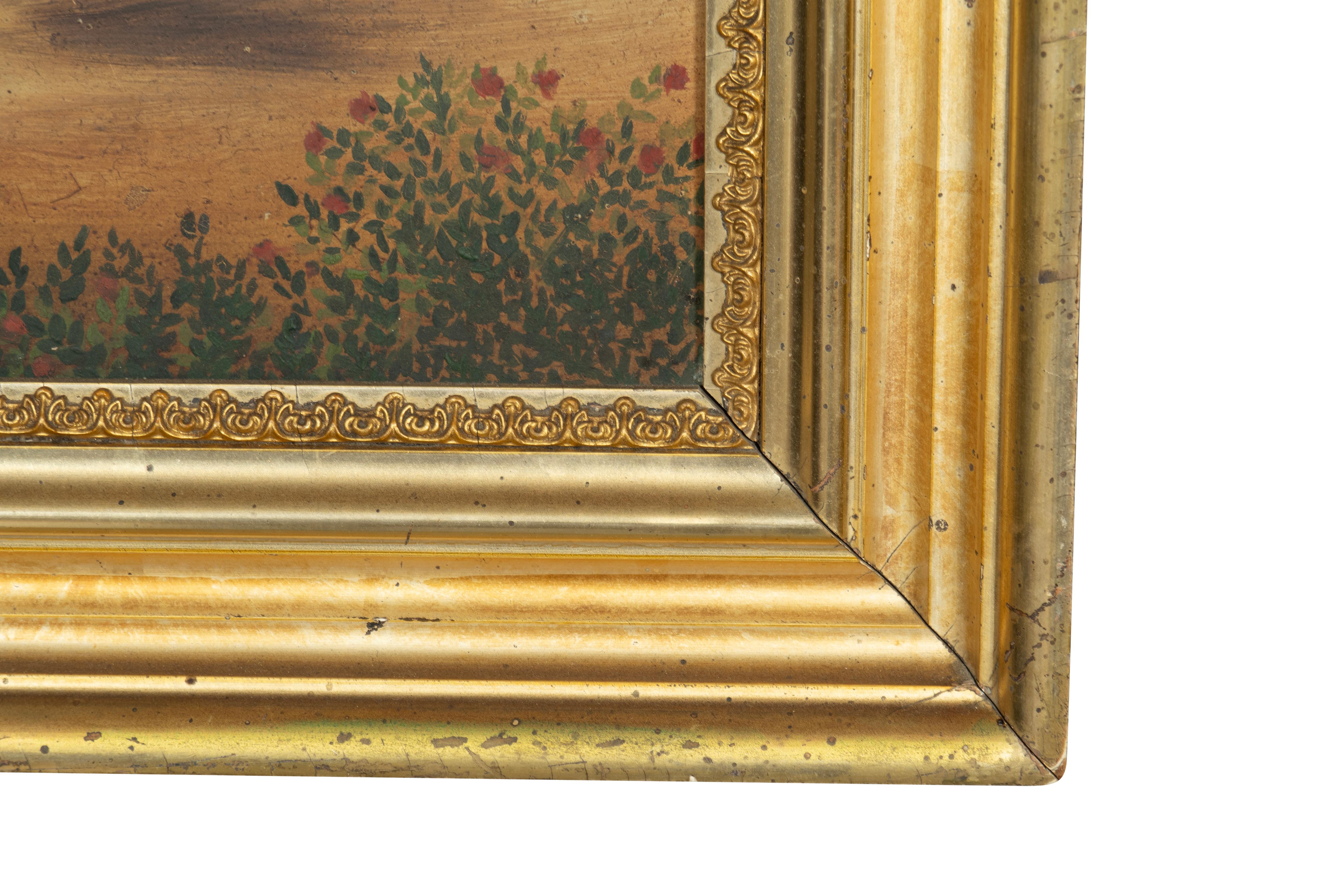 Pintura folclórica enmarcada de gallinas Lienzo