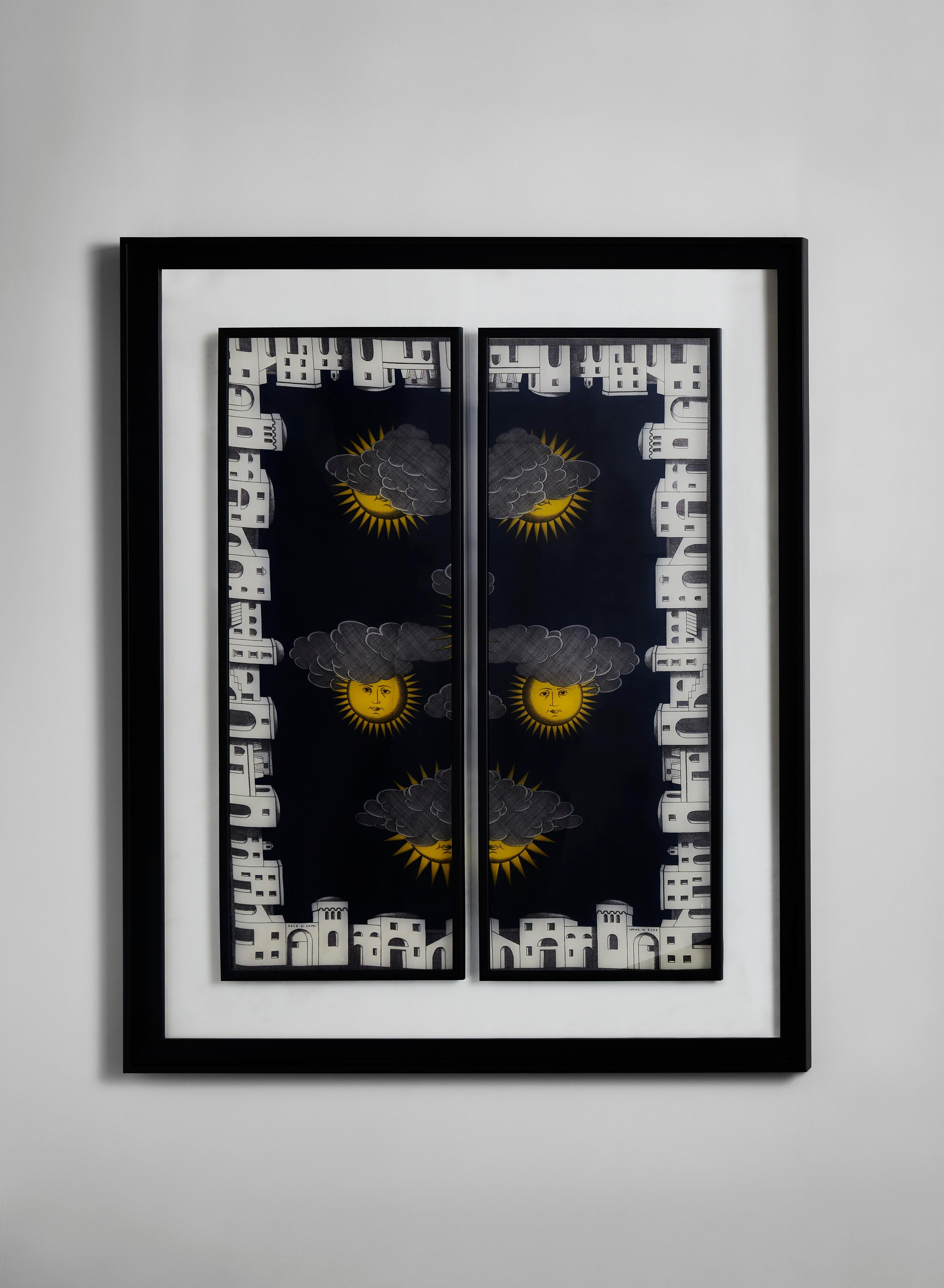 Mid-20th Century Framed Fornasetti Painted Panels at cost price