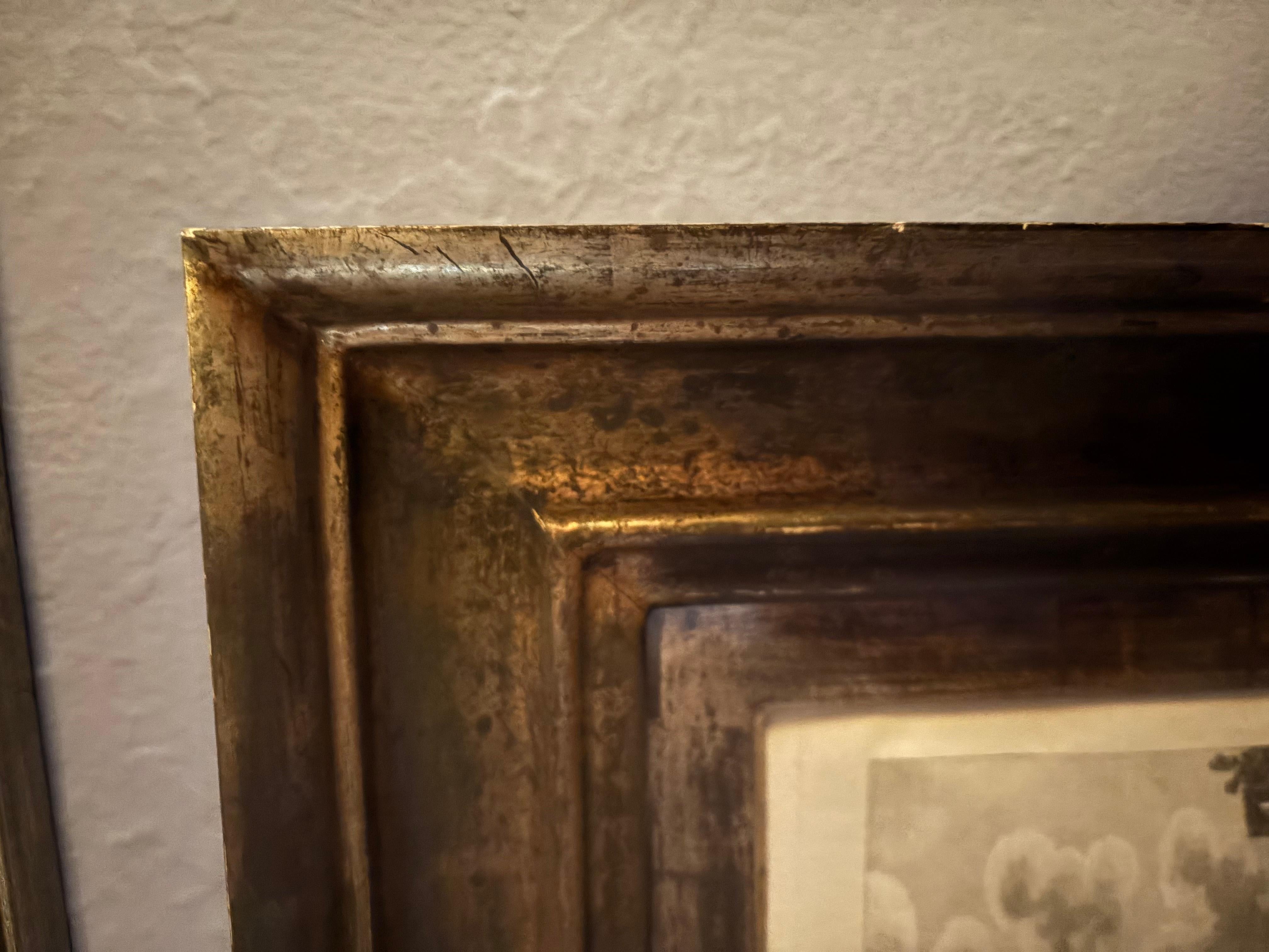 Papier Gravure encadrée 