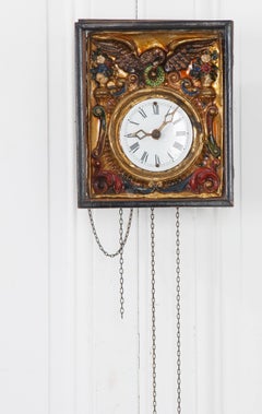 Framed German Black Forest 19th Century Clock