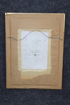 Framed French Hand Painted Porcelain Plaque of Marie Antoinette By T&V Limoges