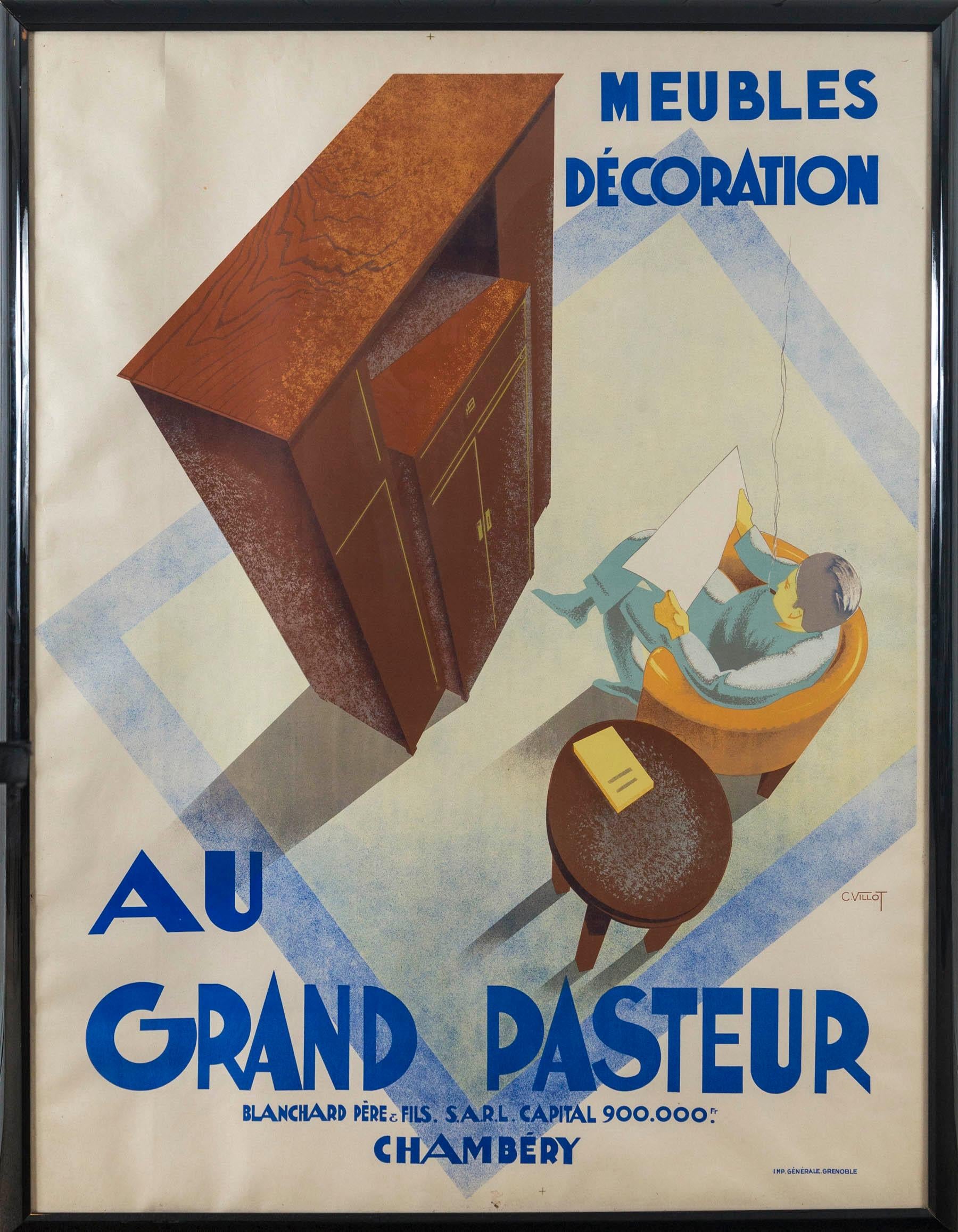 framed french posters