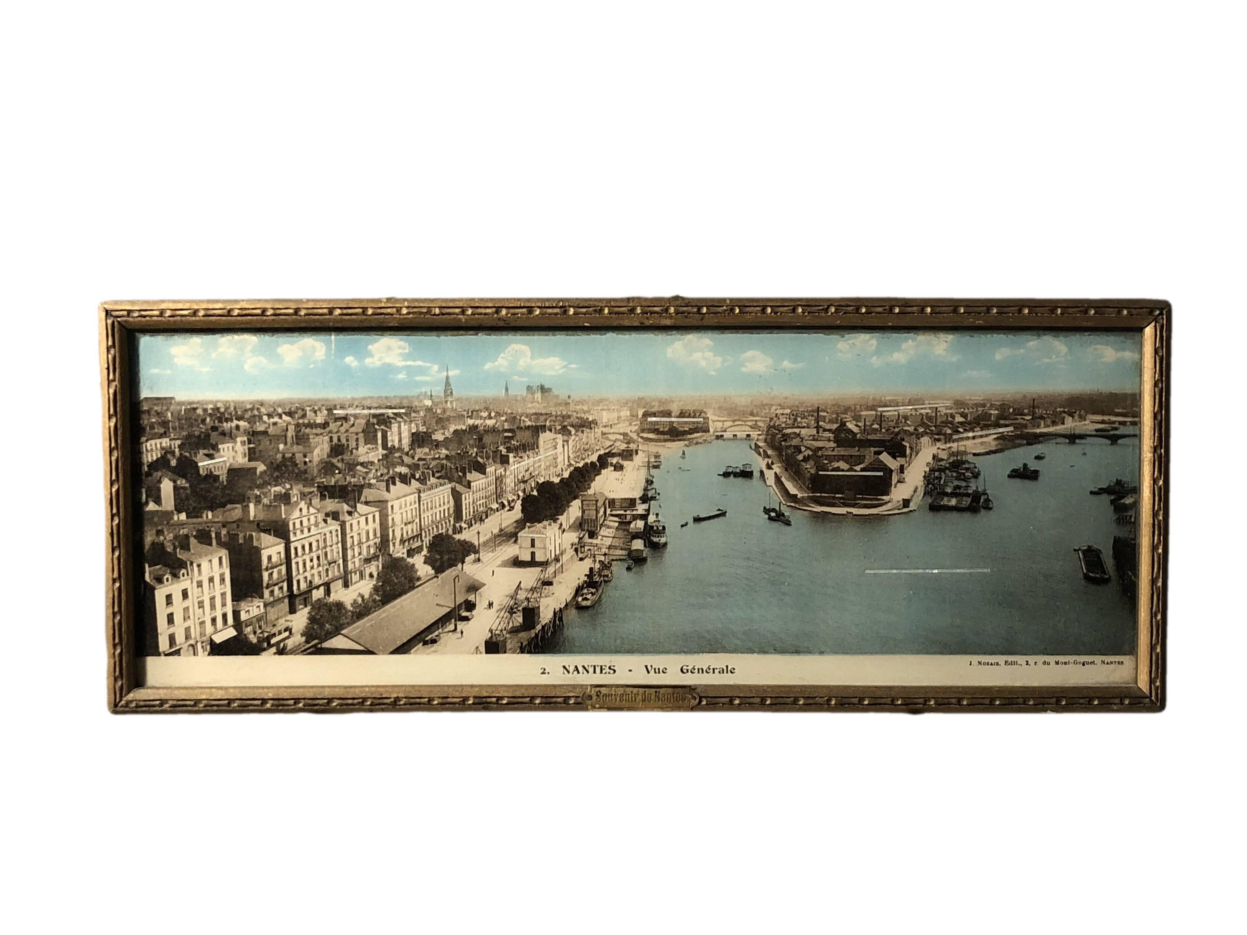 This is a unique collection of four framed French colorized souvenir photos.
1- 