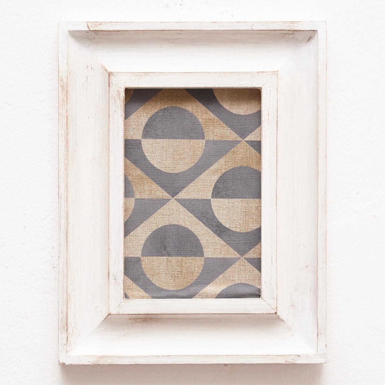 Framed Geometric Painted, circa 1970 In Good Condition For Sale In Barcelona, ES