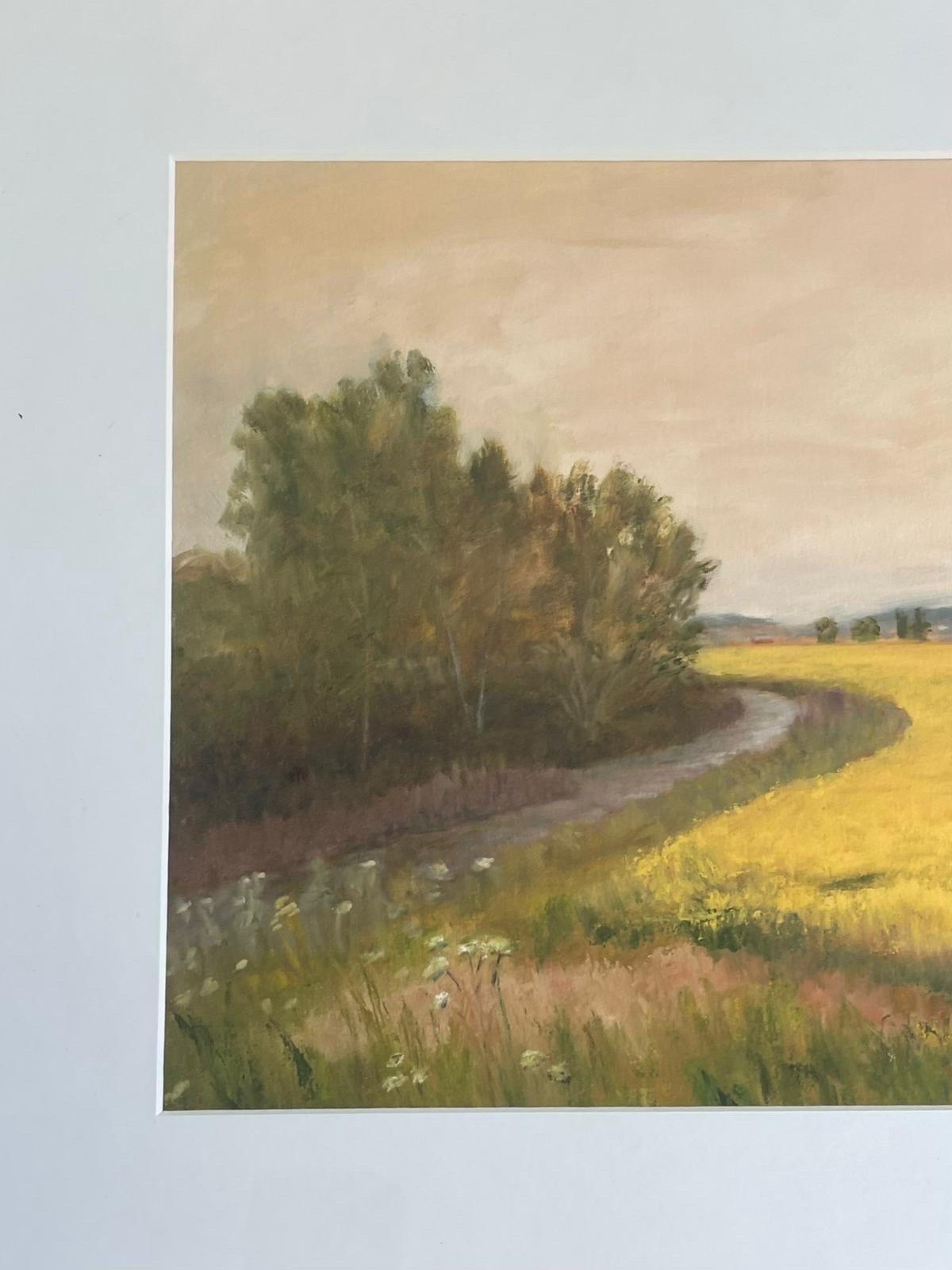 Gerahmter Giclee Feild-Landschaftsdruck von Helen Drummond, Schöner Kunstdruck. im Angebot 1