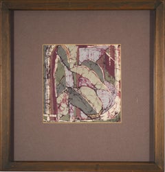 Framed Ginevra Tarabusi Original Abstract Artwork, Mixed Media