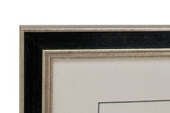 Etching and Drypoint of a Grooming Black Panther by Odette Denis