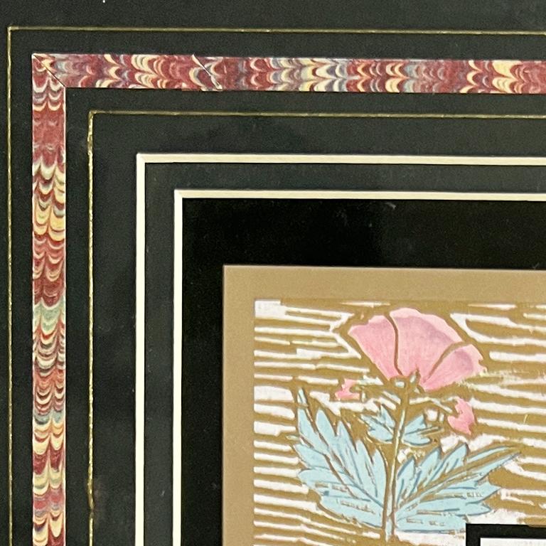 Peinture indienne à la gouache d'un cheval sur soie en rose, encadrée Bon état - En vente à Oklahoma City, OK