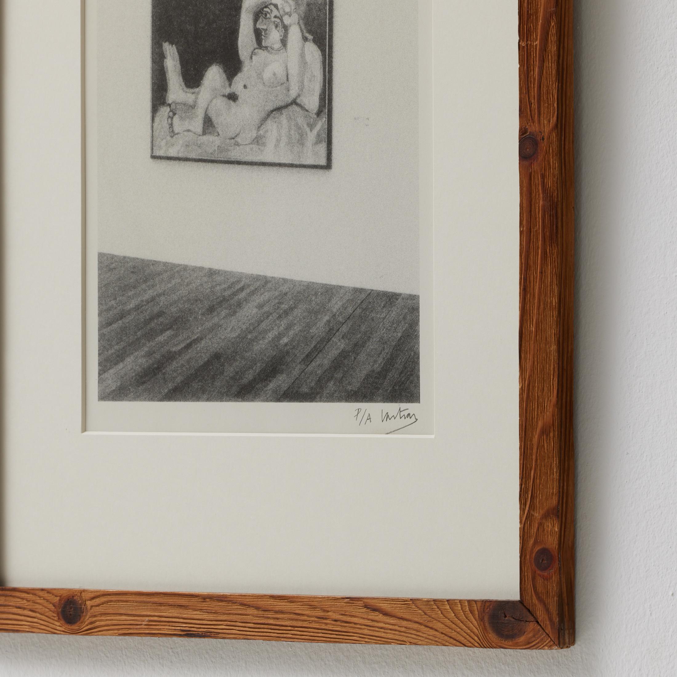 Lithographie « Le musée » signée à la main par Vastian en vente 9