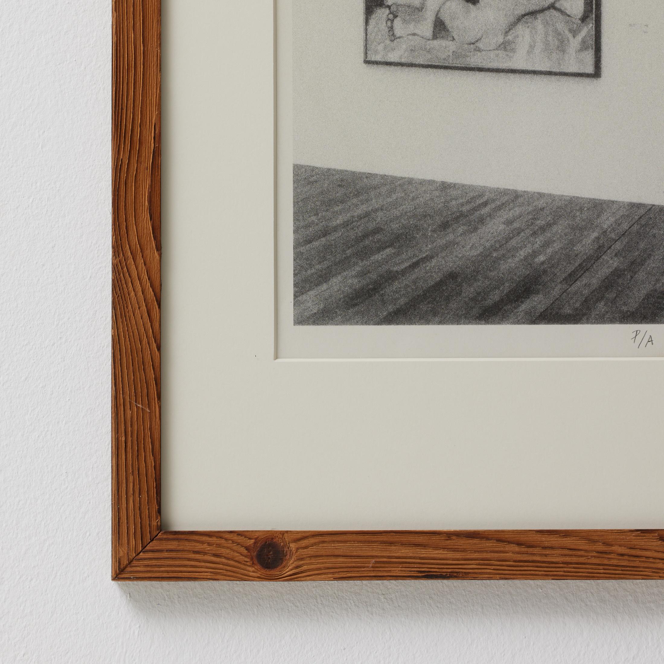 Moderne Lithographie « Le musée » signée à la main par Vastian en vente