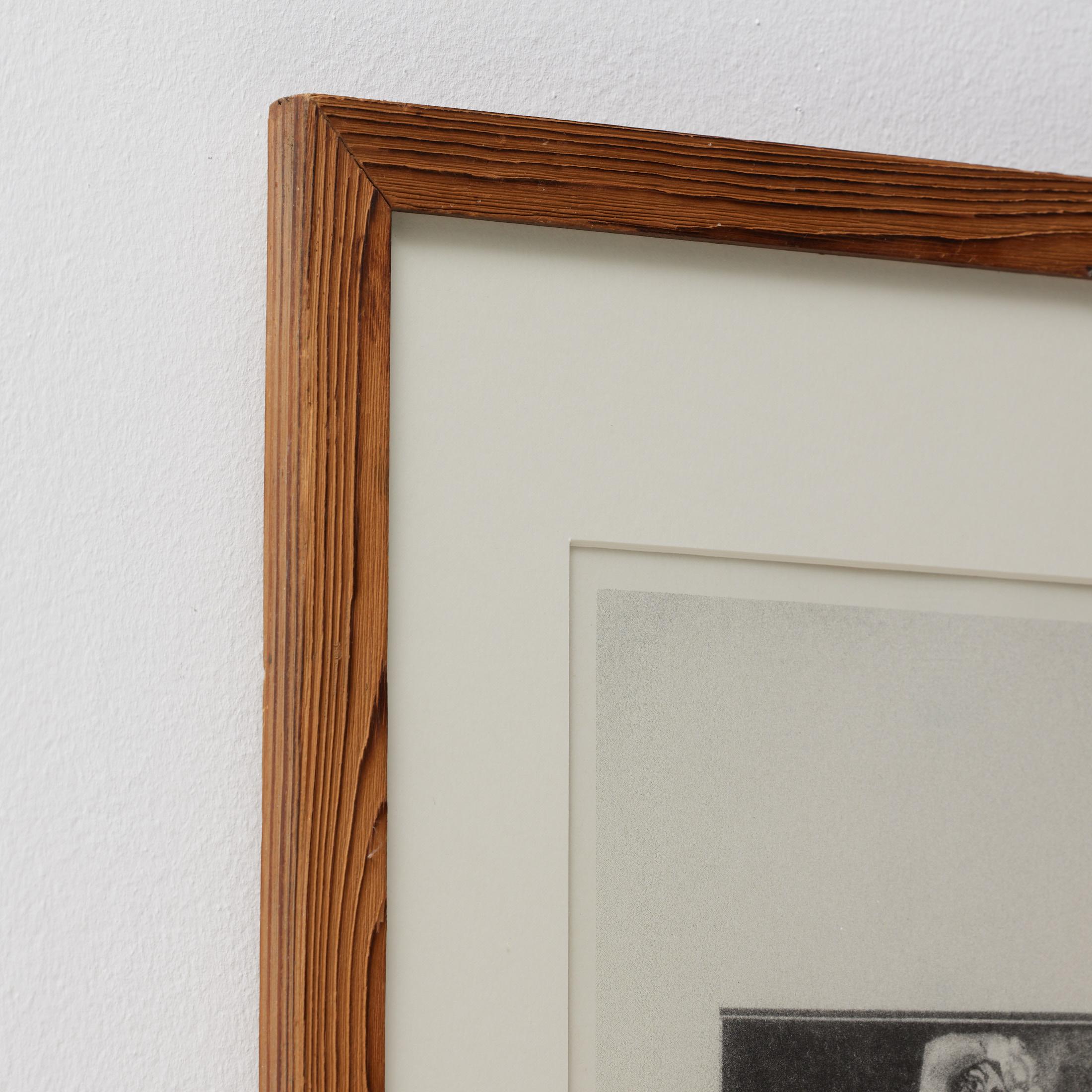 Papier Lithographie « Le musée » signée à la main par Vastian en vente