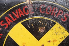 Framed Harvey Frost Motor Salvage Corps Breakdown Automotive Framed Enamel Sign