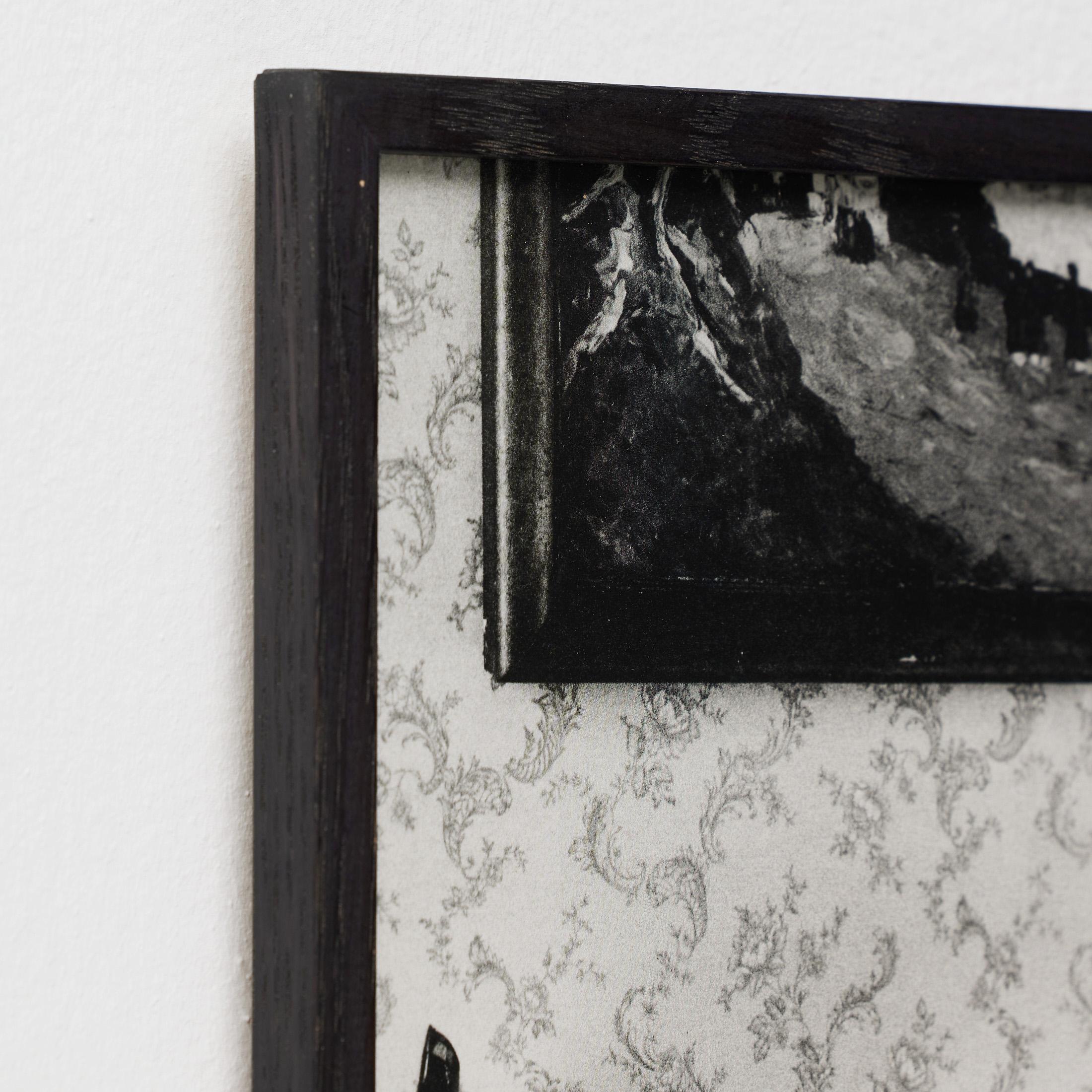 Framed Helmut Newton Black and White Photography - Iconic Nude, 1980s In Good Condition For Sale In Barcelona, Barcelona