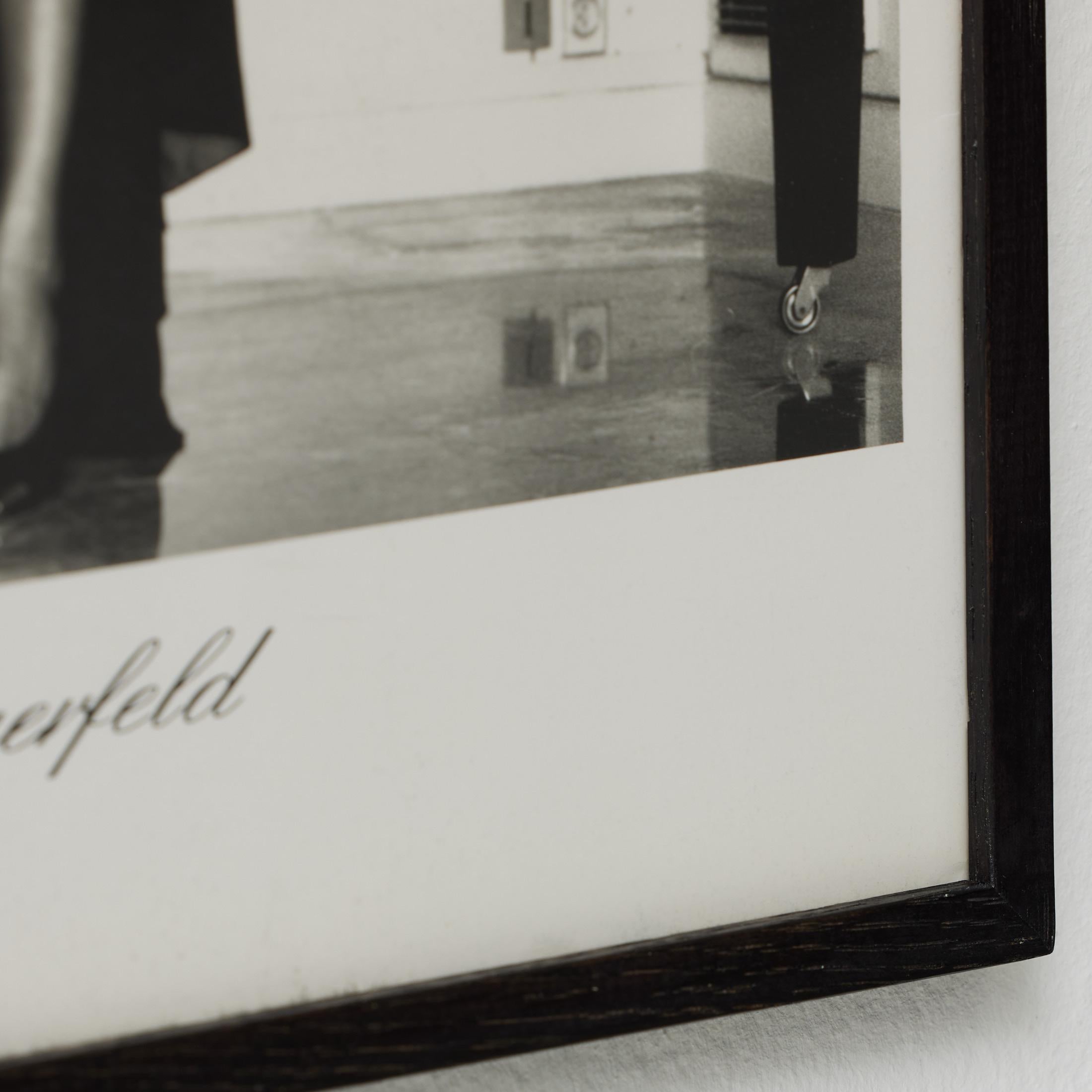 Framed Helmut Newton Black and White Photography - Karl Lagerfeld For Sale 2