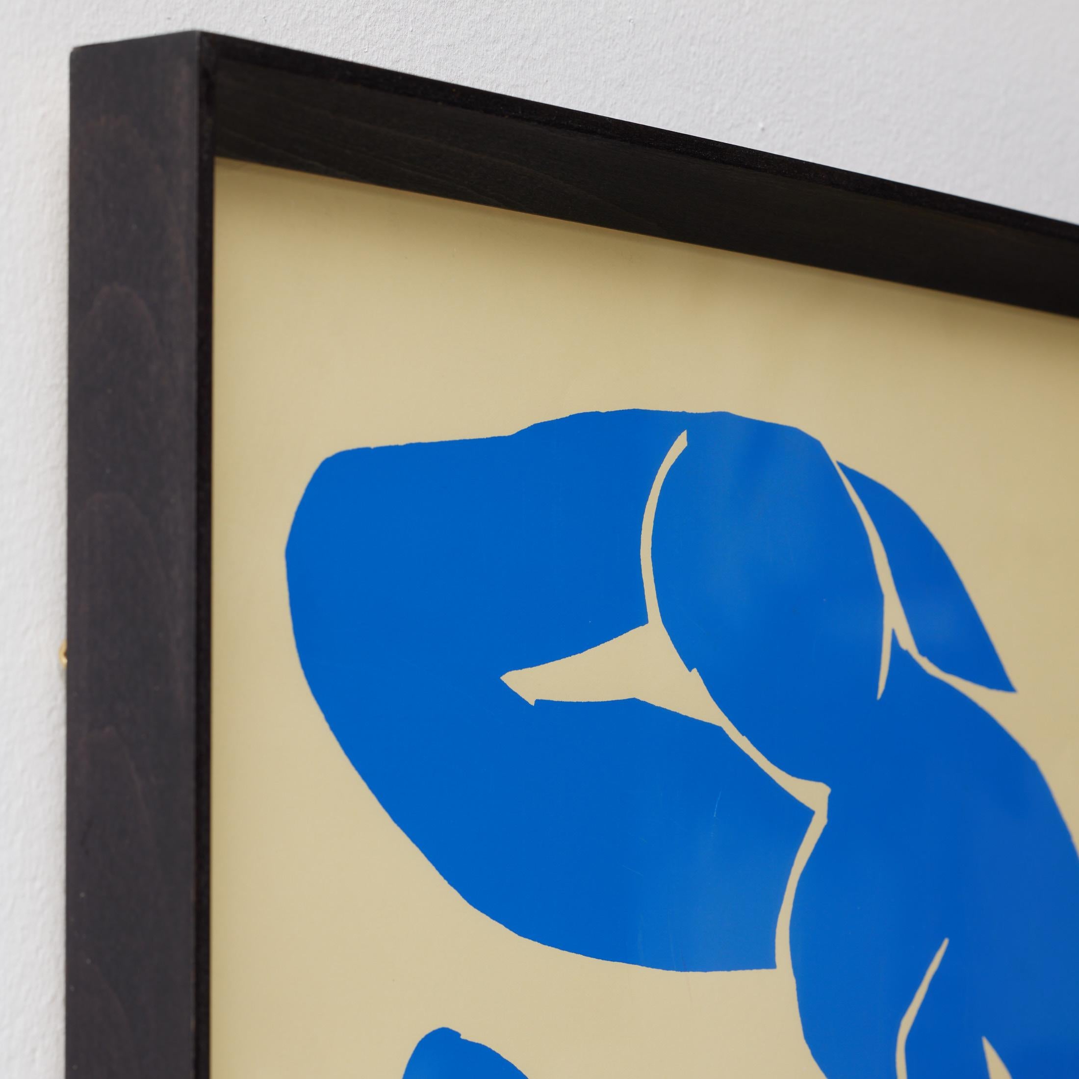 Framed Henri Matisse Cut Out Blue Lithograph Nu Bleu, 1970 For Sale 4