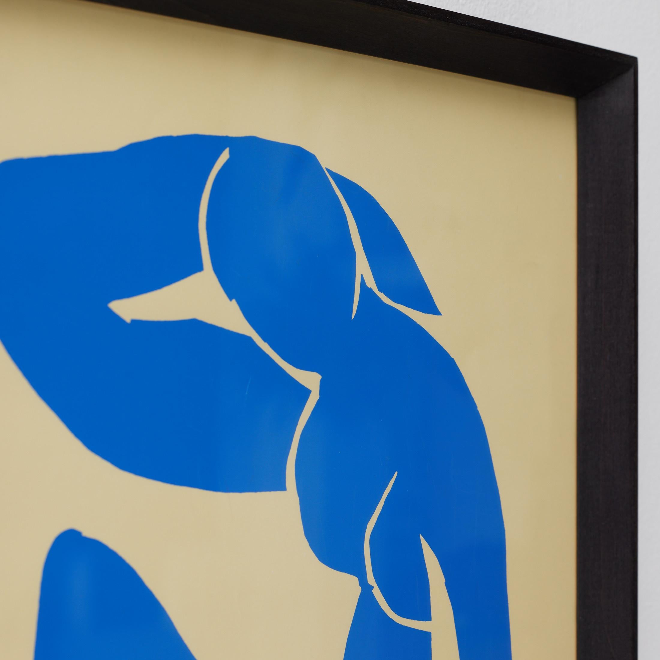 Framed Henri Matisse Cut Out Blue Lithograph Nu Bleu, 1970 For Sale 5