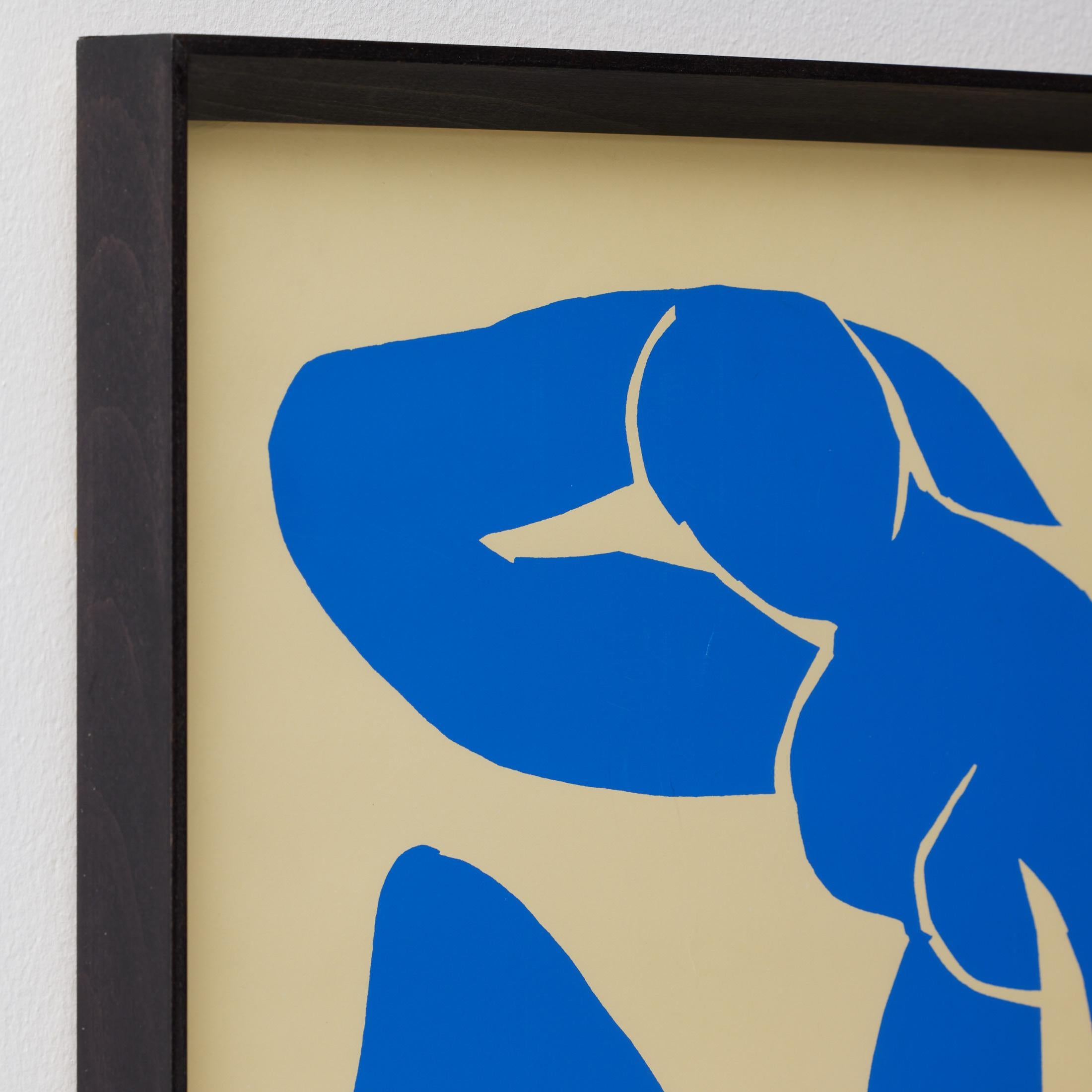 Framed Henri Matisse Cut Out Blue Lithograph Nu Bleu, 1970 For Sale 8