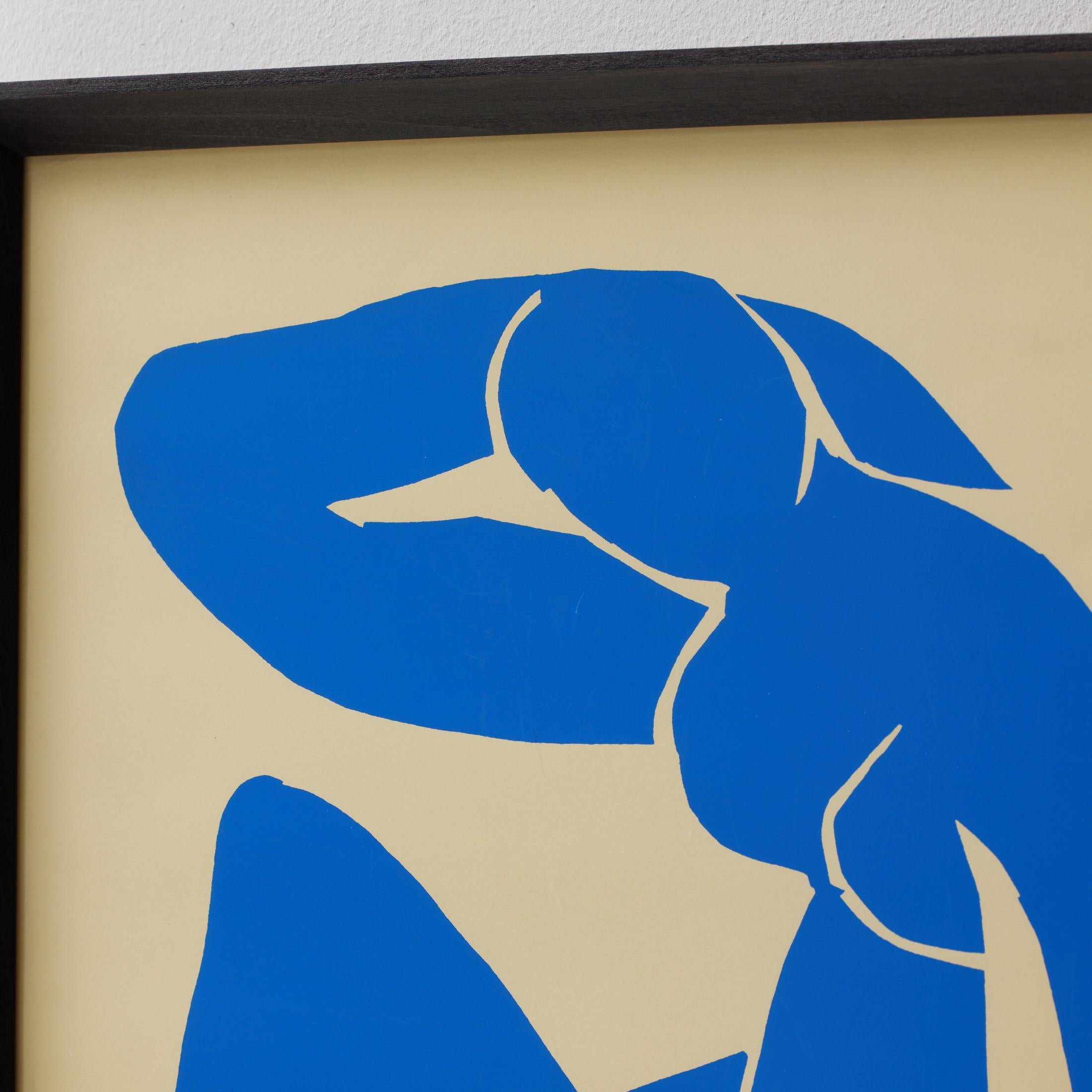 Framed Henri Matisse Cut Out Blue Lithograph Nu Bleu, 1970 For Sale 10