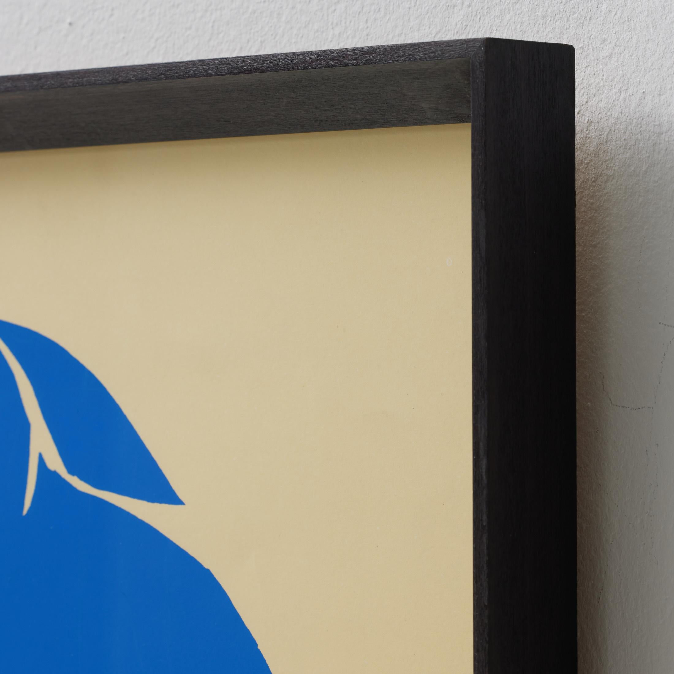 Framed Henri Matisse Cut Out Blue Lithograph Nu Bleu, 1970 For Sale 2