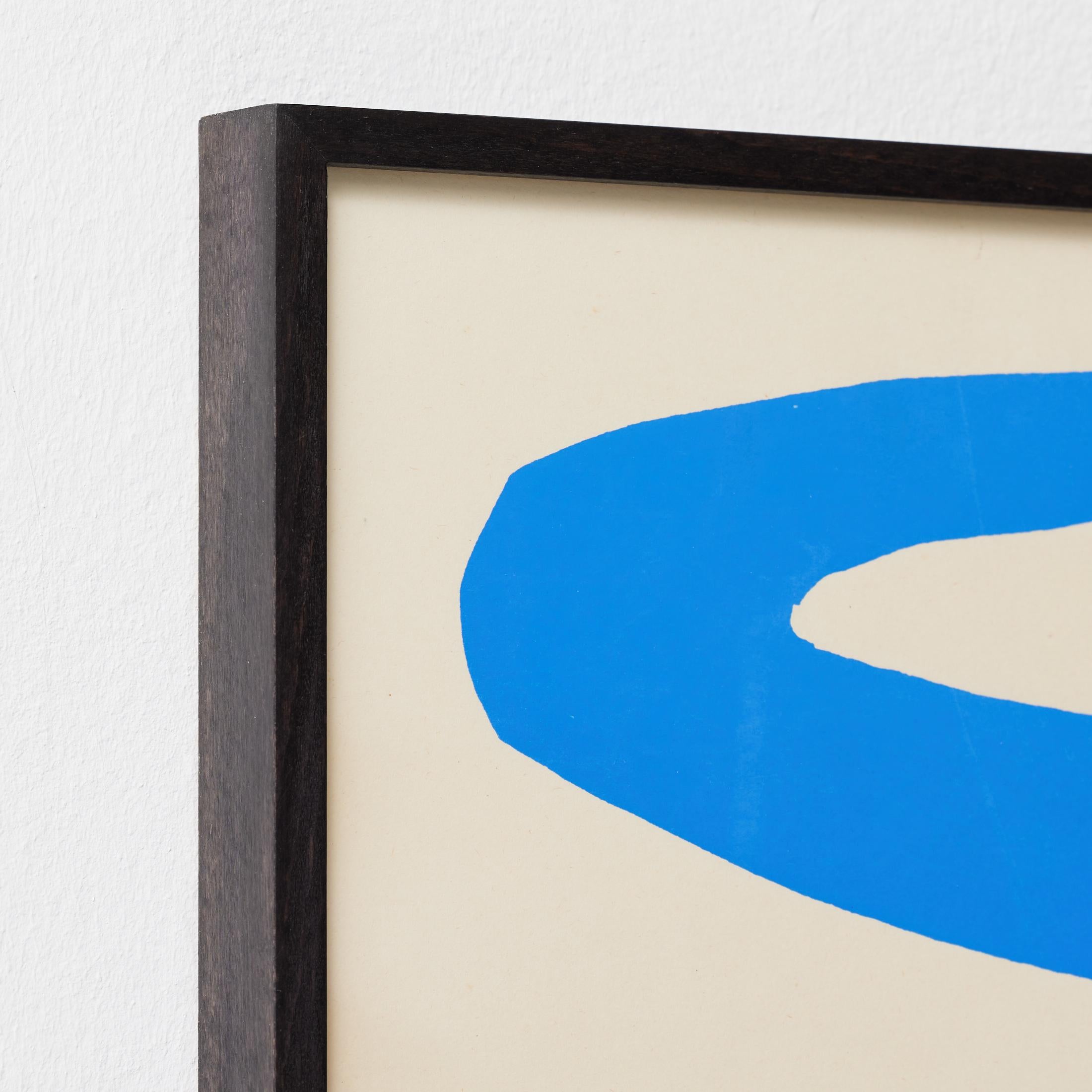 Framed Henri Matisse Cut Out Blue Lithograph Nu Bleu I, 1970 (Ende des 20. Jahrhunderts) im Angebot