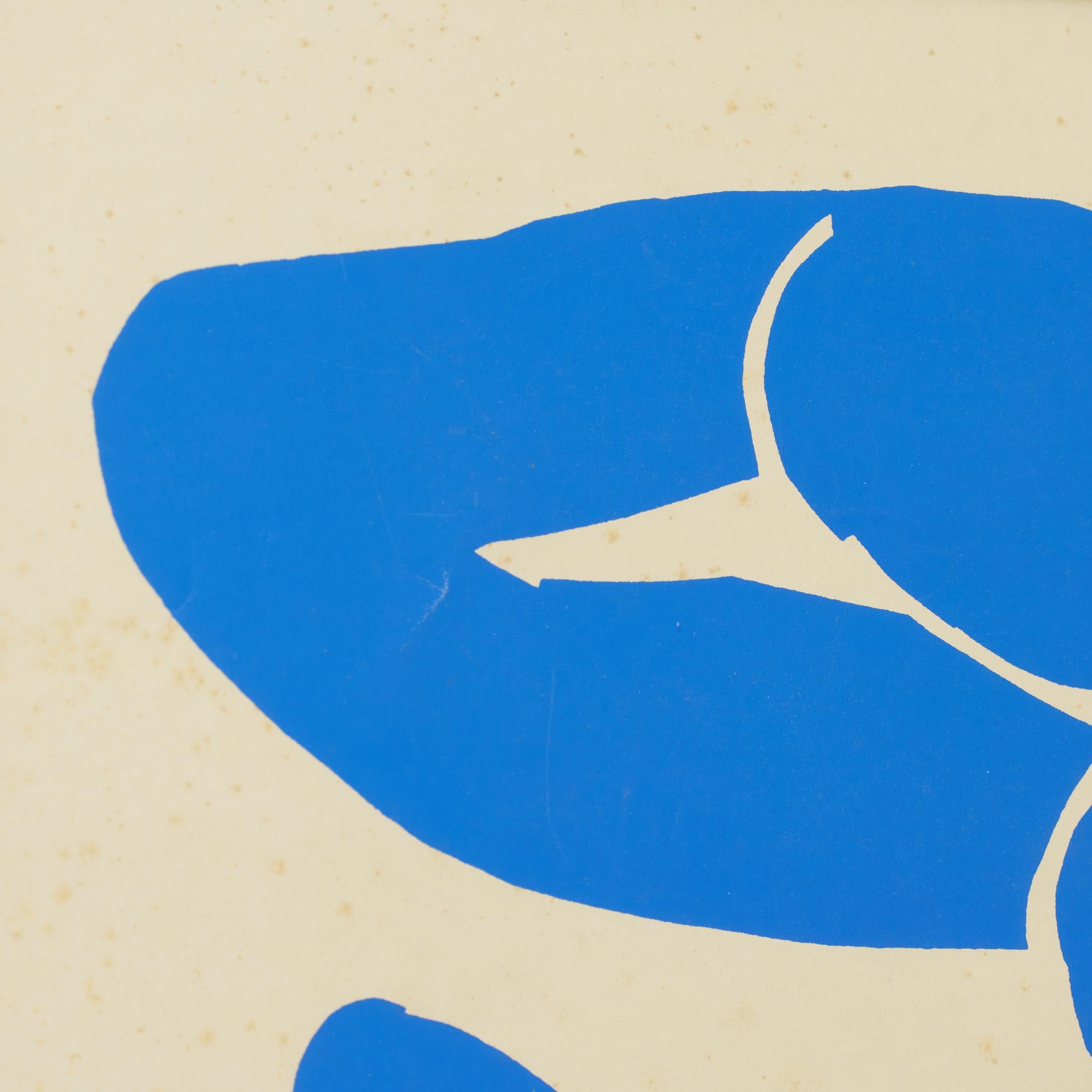 Framed Henri Matisse Cut Out Blue Lithograph Nu Bleu I, 1980 im Angebot 8