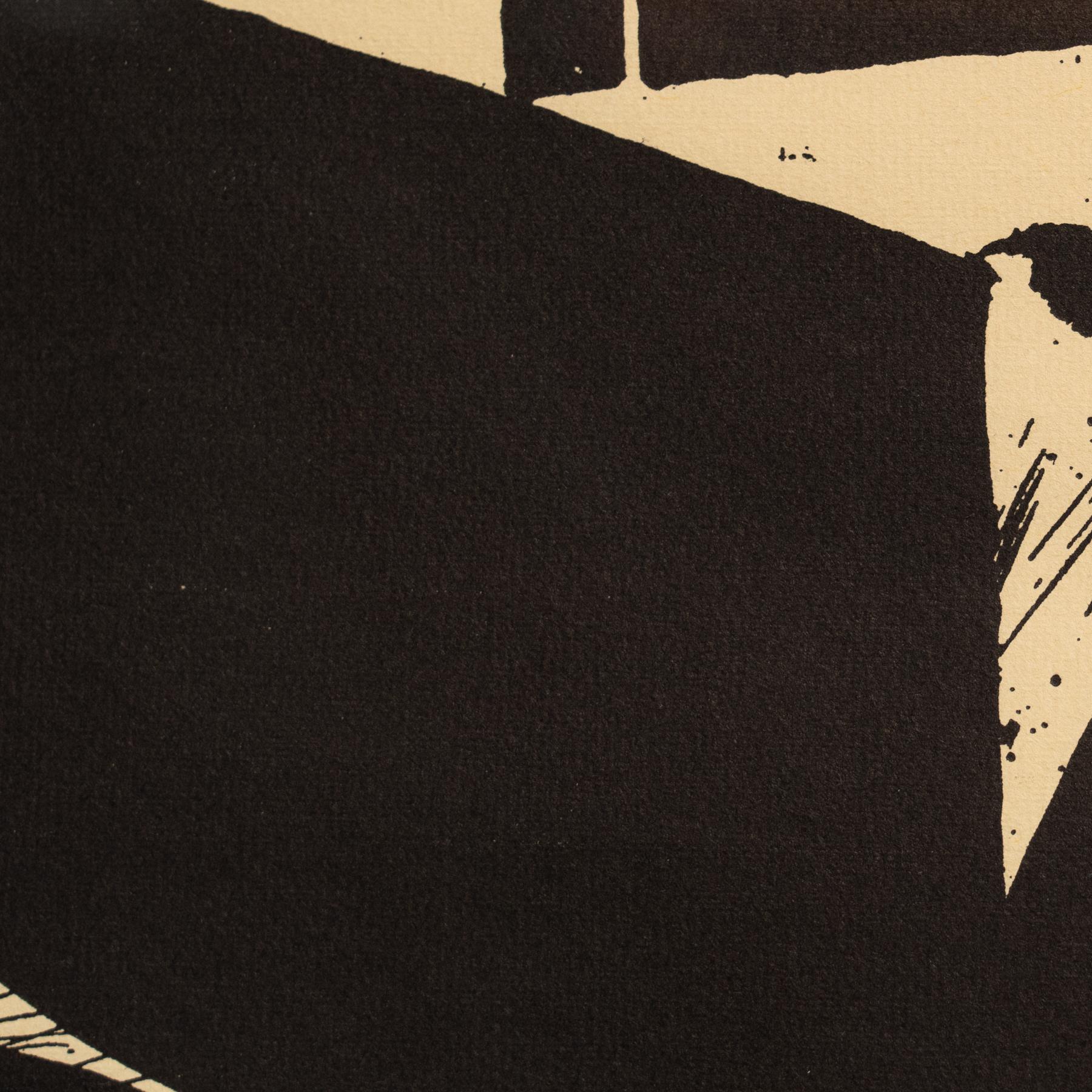 Gerahmter Horst Janssen signierter Druck - 'Dusseldorf', Surrealistische Schwarz-Weiß-Kunst im Angebot 4