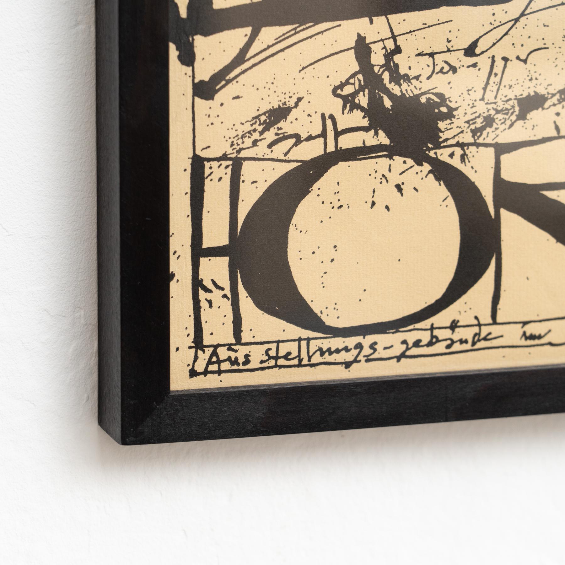 Gerahmter Horst Janssen signierter Druck - 'Lubeck', surrealistische Schwarz-Weiß-Kunst im Angebot 5