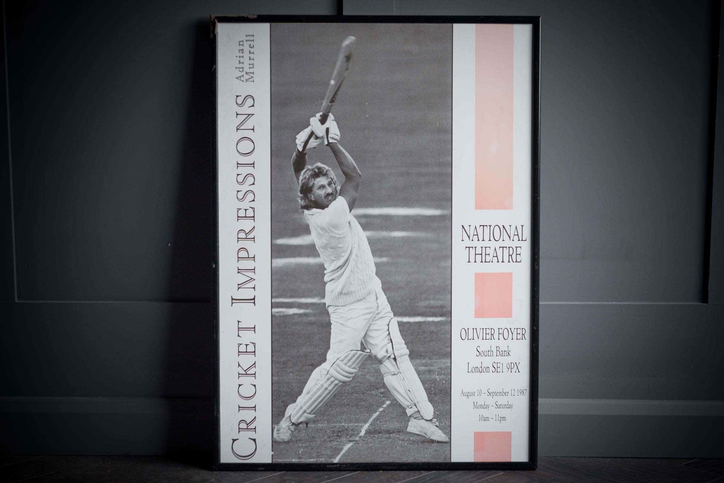 Framed Ian Botham By Adrian Murrell In Good Condition For Sale In Alton, GB