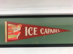 Framed Ice Capades Pennant