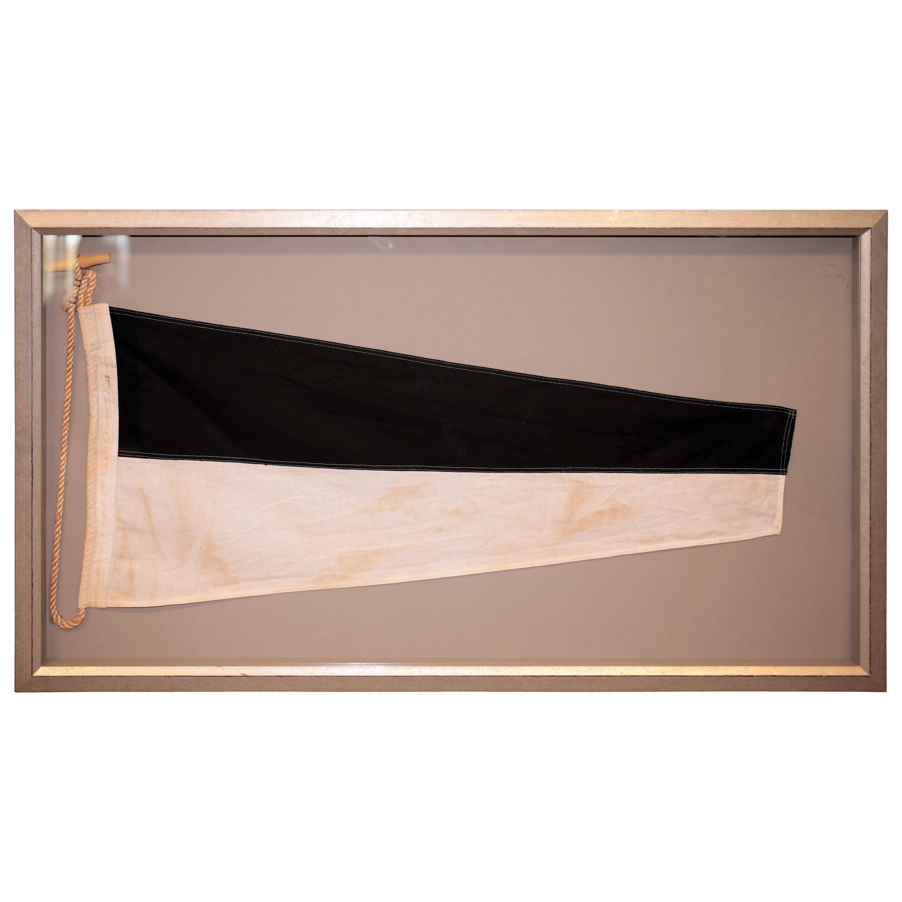 Framed ICS Numeral Pennant 6 For Sale
