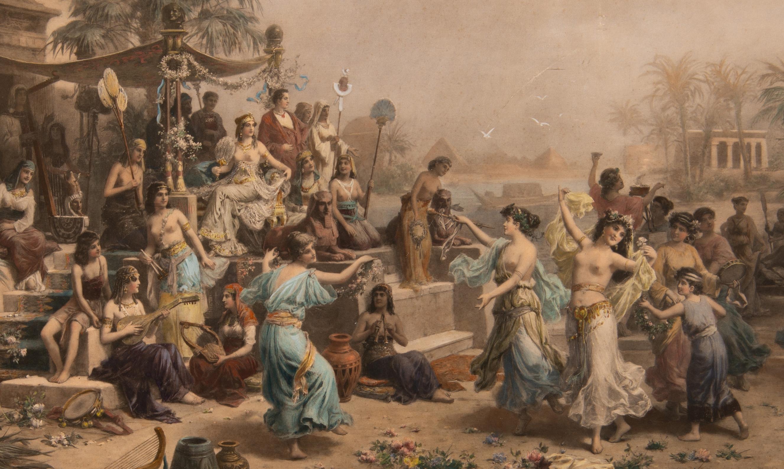 Framed illustrations. After OBERHAUSER, Emanuel. Early 20th century. In Fair Condition For Sale In Madrid, ES