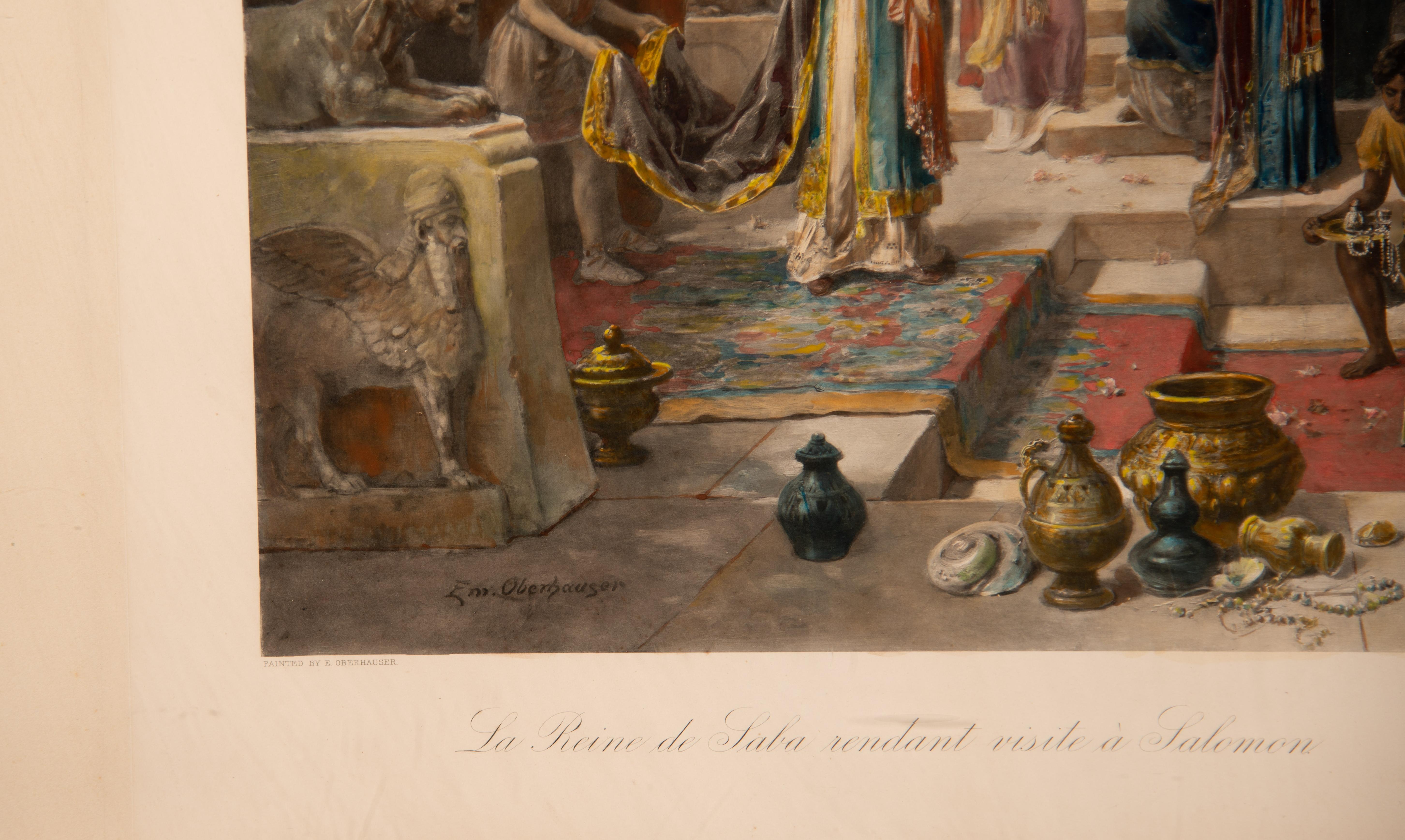 Other Framed illustrations. After OBERHAUSER, Emanuel. Early 20th century. For Sale