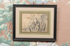 Framed Ink Drawing, attributed to “Allaert Van Everdinger” (Dutch 1621-1675)