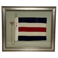 Framed International Code of Signals Charlie (C) Linen Flag