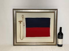Framed International Code of Signals Echo (E) Linen Flag