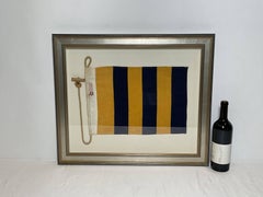 Framed International Code of Signals Golf (G) Linen Flag