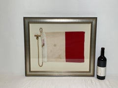 Framed International Code of Signals Hotel (H) Linen Flag