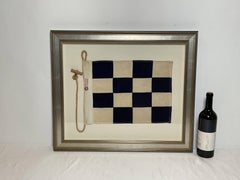 Framed International Code of Signals November (N) Linen Flag