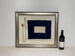 Framed International Code of Signals Papa (P) Linen Flag