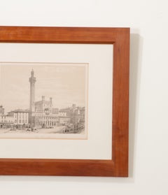 Framed Italian Lithograph of Venice