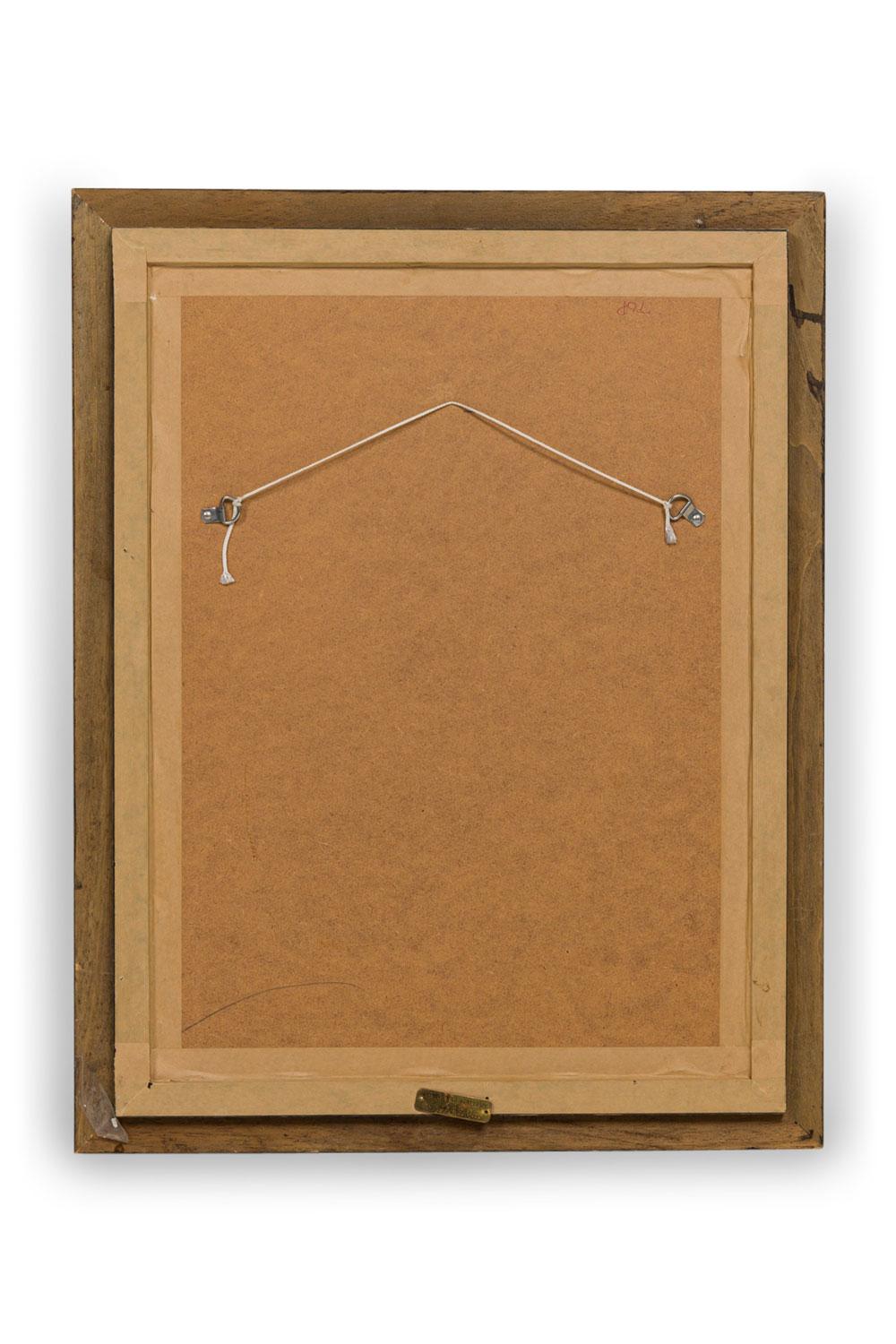 Framed Italian Neo-Classic Engravings of an Ionic Base Pedestal Diagram (Wurzelholz) im Angebot